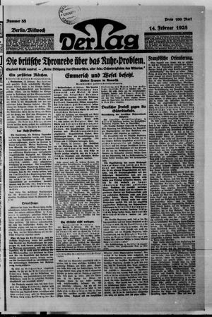 Der Tag vom 14.02.1923