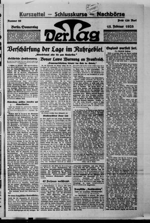 Der Tag vom 15.02.1923