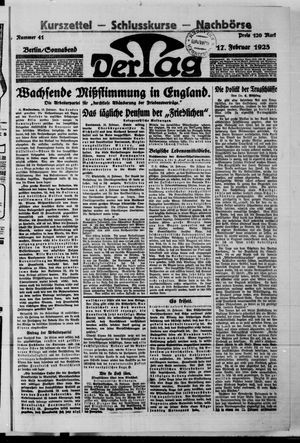 Der Tag vom 17.02.1923