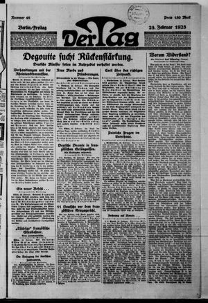 Der Tag vom 23.02.1923