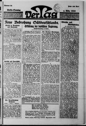 Der Tag vom 04.03.1923