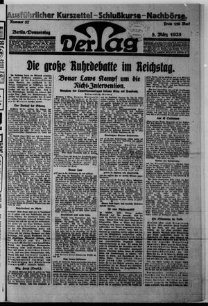 Der Tag vom 08.03.1923