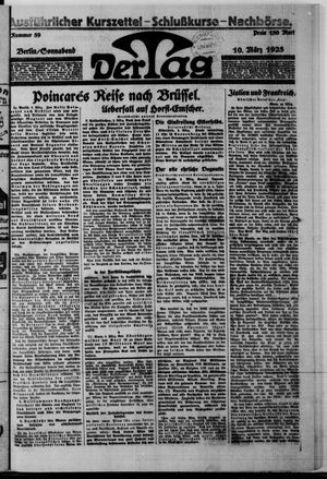 Der Tag vom 10.03.1923