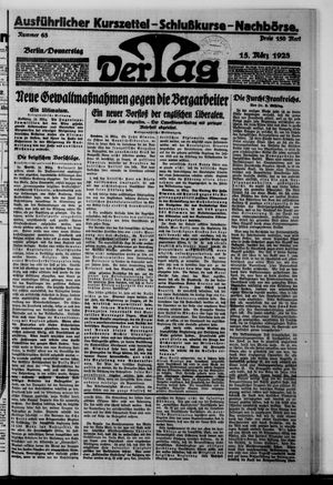 Der Tag vom 15.03.1923
