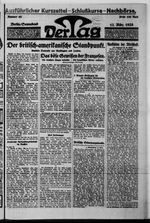 Der Tag vom 17.03.1923