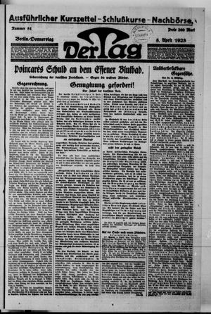 Der Tag vom 05.04.1923