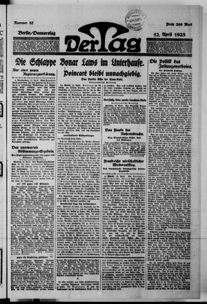 Der Tag vom 12.04.1923