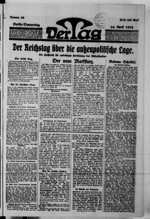 Der Tag vom 19.04.1923