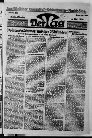 Der Tag vom 08.05.1923