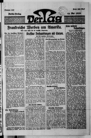 Der Tag vom 18.05.1923