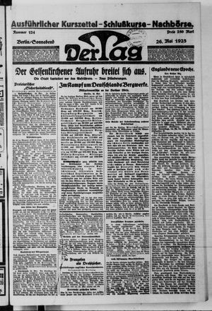 Der Tag vom 26.05.1923