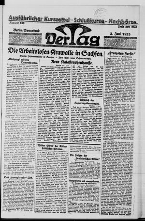 Der Tag on Jun 2, 1923