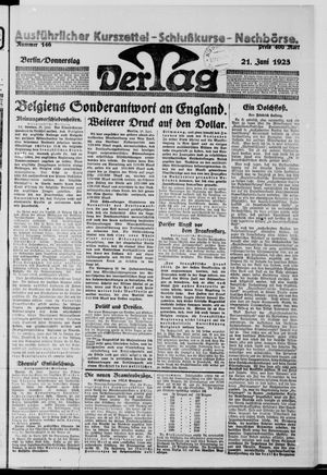 Der Tag vom 21.06.1923