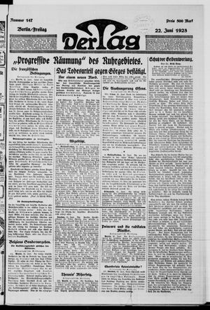 Der Tag vom 22.06.1923
