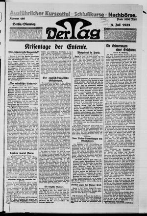 Der Tag vom 03.07.1923