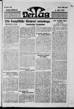 Der Tag vom 04.07.1923