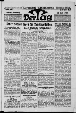 Der Tag vom 12.07.1923