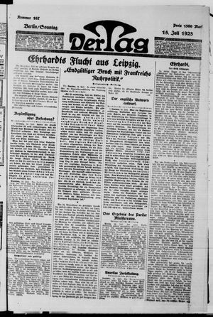 Der Tag vom 15.07.1923