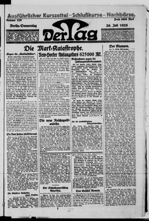Der Tag vom 26.07.1923