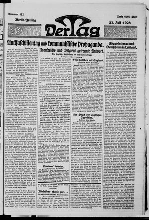 Der Tag vom 27.07.1923
