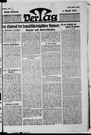 Der Tag vom 01.08.1923