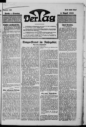 Der Tag vom 05.08.1923