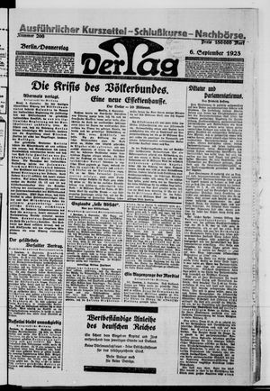 Der Tag vom 06.09.1923