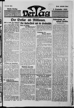 Der Tag on Sep 7, 1923