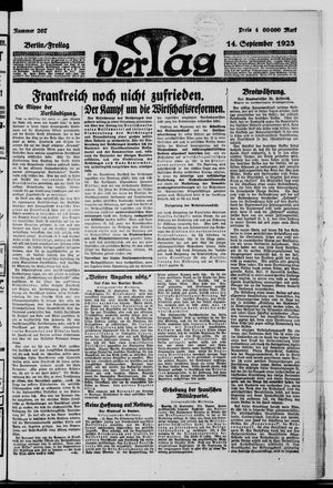 Der Tag vom 14.09.1923