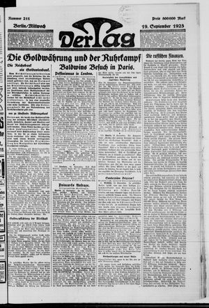 Der Tag vom 19.09.1923