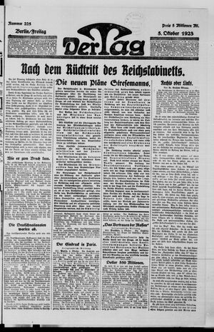Der Tag vom 05.10.1923