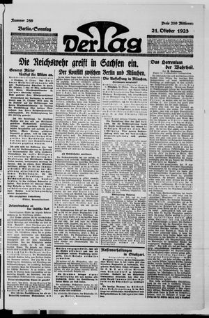 Der Tag vom 21.10.1923