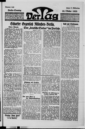Der Tag vom 28.10.1923