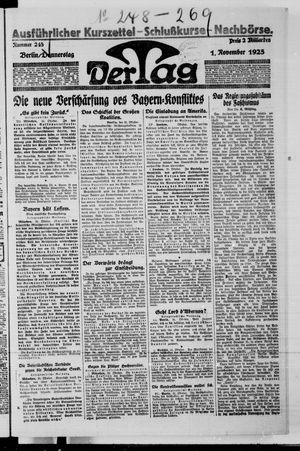 Der Tag on Nov 1, 1923