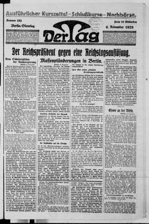 Der Tag vom 06.11.1923