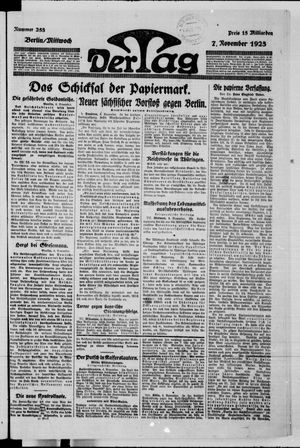 Der Tag vom 07.11.1923