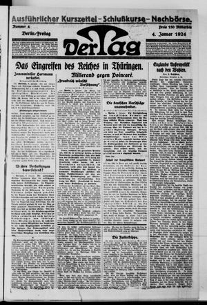 Der Tag on Jan 4, 1924