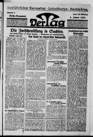 Der Tag on Jan 5, 1924