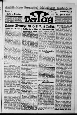 Der Tag vom 15.01.1924