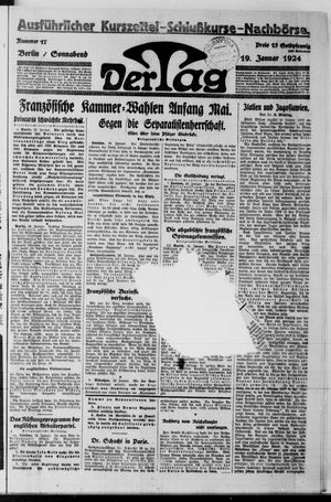 Der Tag on Jan 19, 1924