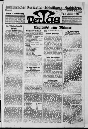 Der Tag vom 24.01.1924