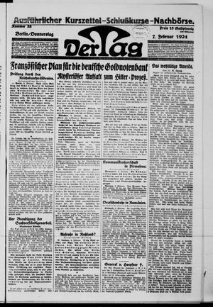 Der Tag on Feb 7, 1924