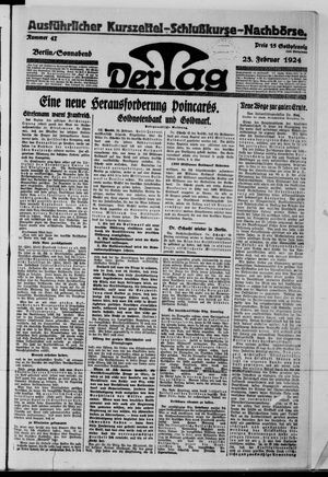 Der Tag vom 23.02.1924