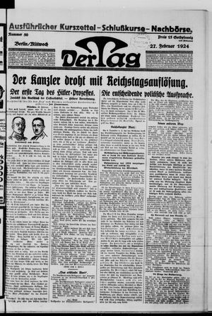 Der Tag vom 27.02.1924