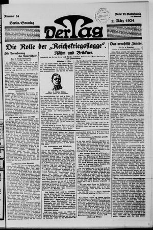 Der Tag vom 02.03.1924