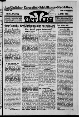 Der Tag on Mar 4, 1924