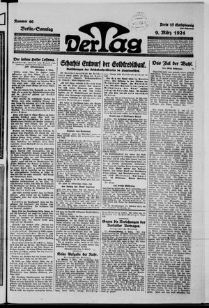 Der Tag on Mar 9, 1924