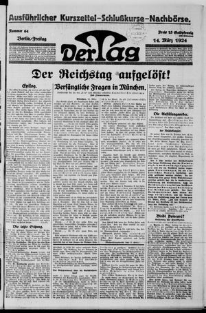 Der Tag vom 14.03.1924