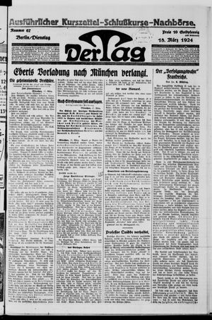 Der Tag on Mar 18, 1924
