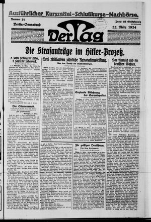 Der Tag vom 22.03.1924